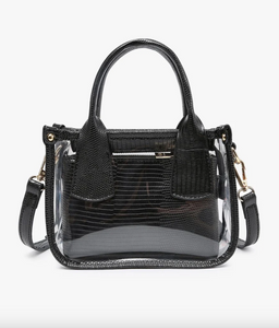 Black Stadium Clear Bag