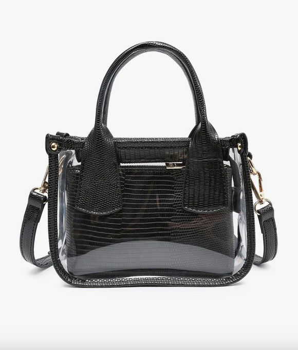 Black Stadium Clear Bag