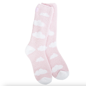 Pink Cloud Cozy Crew Socks