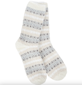 Winter Cozy Feather Crew Socks