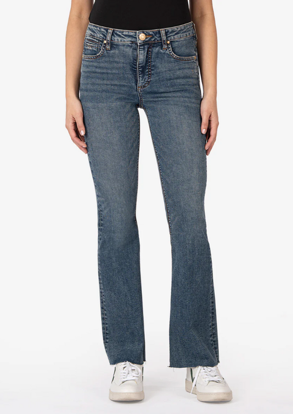 Stella High rise Fab Ab Flare - Debonairly W/DK Jeans