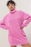 Bubblegum Pink Turtleneck Dress