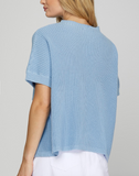 Baby Blue Pocket Sleeveless Sweater