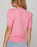 Bubblegum Pink Puff Sleeve Sweater