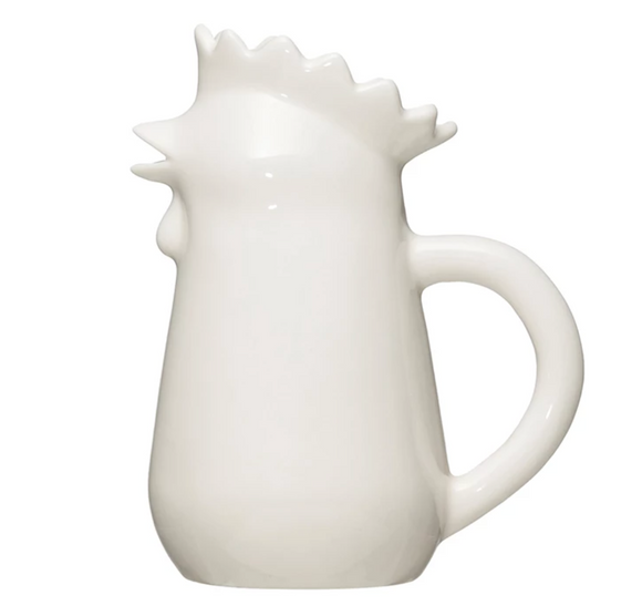 Stoneware Chicken Creamer