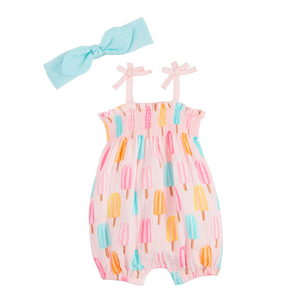 Popsicle Romper & Headband Set