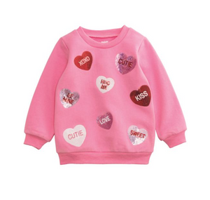 Heart Sequin Sweatshirt 12-18 months