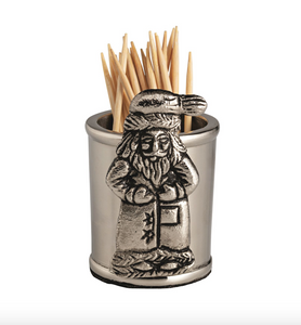 Aluminum Santa Toothpick Holder