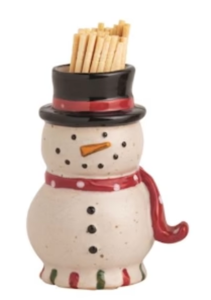 Snowman Toothpick Holder