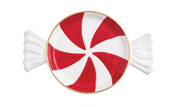 Red Candy Tidbit Plate - Single Plate