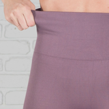Violet High Waist Fleece Lined Legging : One Size