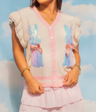 Sequin Bunny Hop Sweater Vest - Small/Medium