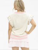 Sequin Bunny Hop Sweater Vest - Small/Medium