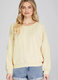 Yellow Washed Sweatshirt