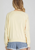 Yellow Washed Sweatshirt
