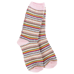 Pink Stripe -  Weekend Boho Sock