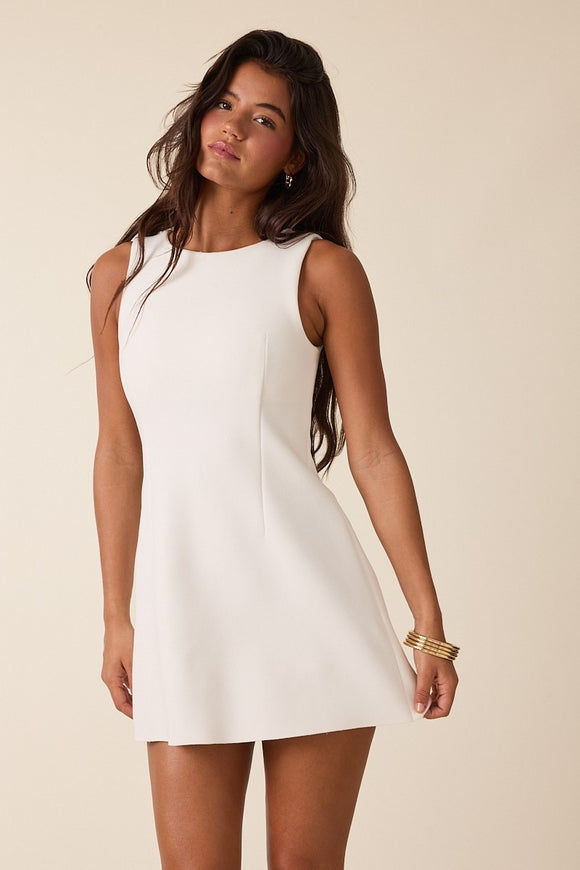 White A-Line Mini Dress