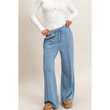 Baby Blue Pintuck Sweatpants