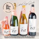 Pairs Well w/ Getting Engaged - Small Label 4"x4"
