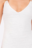 White Cut Out Back Midi Dress