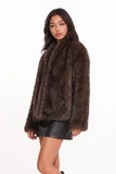 Dark Brown Fur Jacket