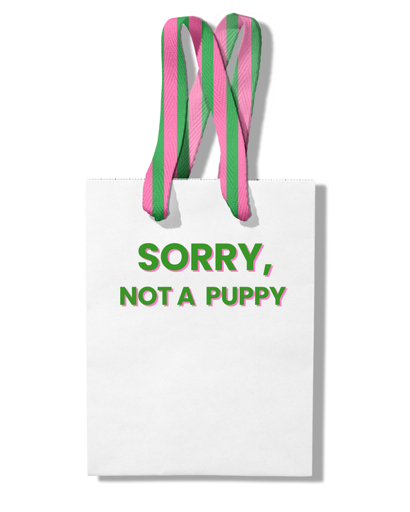 Paper Gift Bag | Sorry Not a Puppy