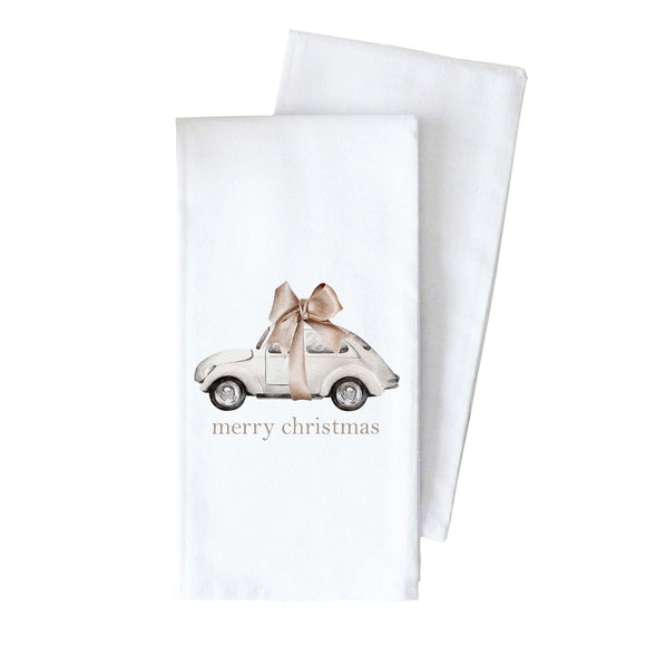 Merry Christmas Bug Tea Towel