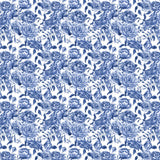 Blue Porcelain Roses Prosecco Bottle Wrap