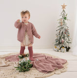 Sophia Dressy Cardigan: Dusty pink / 3-6 mo