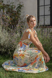 Spaghetti Tie Strap Floral Maxi Dress