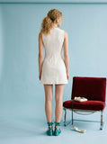 White Multi Bow Front Dress