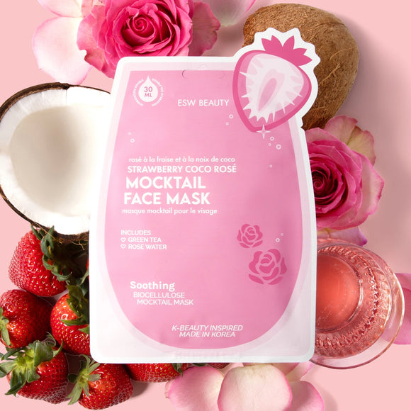Strawberry Coco Rosé Mocktail Face Mask