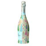Timeless Christmas Trees Prosecco Bottle Wrap