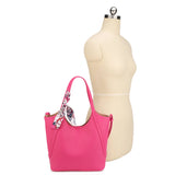 Rust Tote Set with Scarf