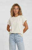 Cream Short Sleeve Scuba Top