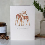 Deer Friendship & Love Card | Watercolor | Recycled Paper