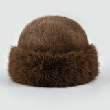 Brown Faux Fur Fishermen Hat