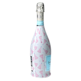 Pastel Birthday Party Hats Prosecco Bottle Wrap