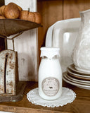 Milk Bottle Candle Farm Stand Apple