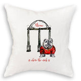 Bulldog with Arches: Dishtowel