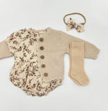 Anessa Romper Set: 2pc set (romper+bow) / 12-18 mo