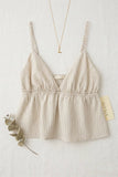 V Neck Babydoll Tank Top