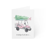 Oh What Fun Golf Cart Greeting Card