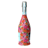 Pink & Orange Pumpkins Prosecco Bottle Wrap