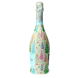 Timeless Christmas Trees Prosecco Bottle Wrap