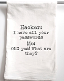Hacker + Password Funny Towel