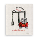 Bulldog with Arches: Dishtowel