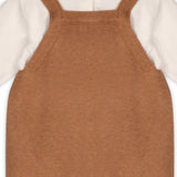 Bear Sweater Knit Baby Overall & Bodysuit Set