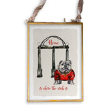 Bulldog with Arches: Dishtowel