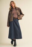 Vegan Leather Boxy Jacket